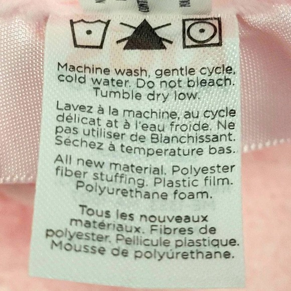 NWT Hello Baby Plush Stuffed Snuggle Blanket Pink - Picture 6 of 9